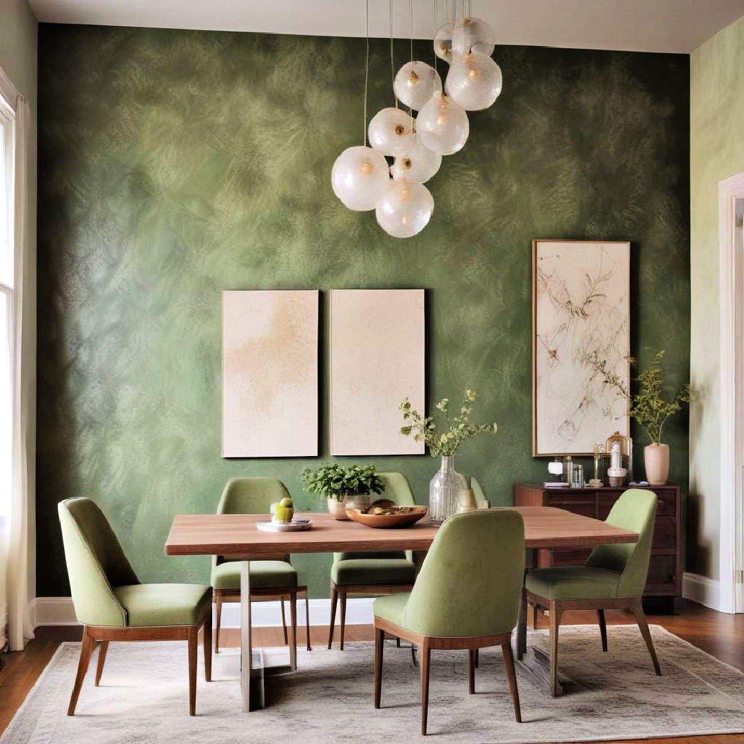 greenish textured wall