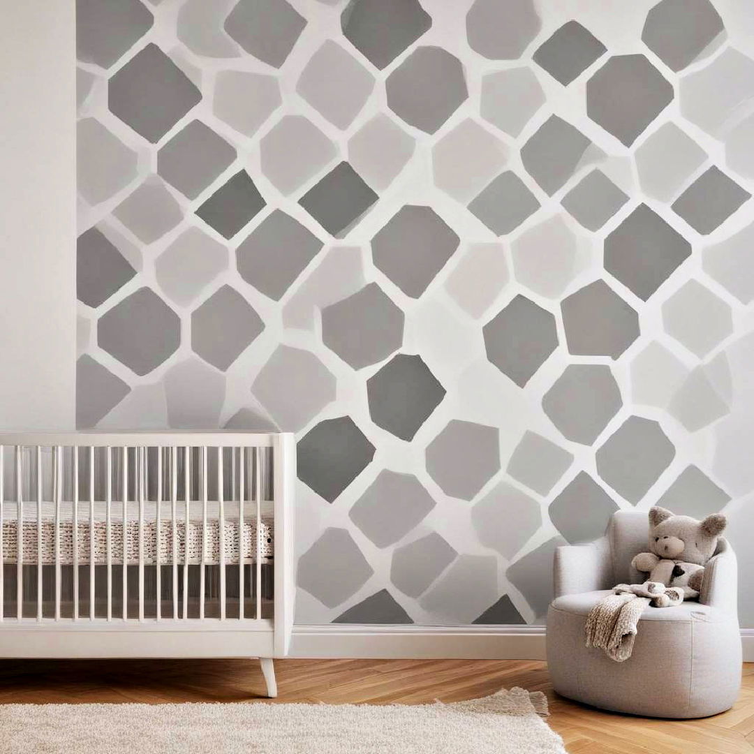 grey geometric wall decals