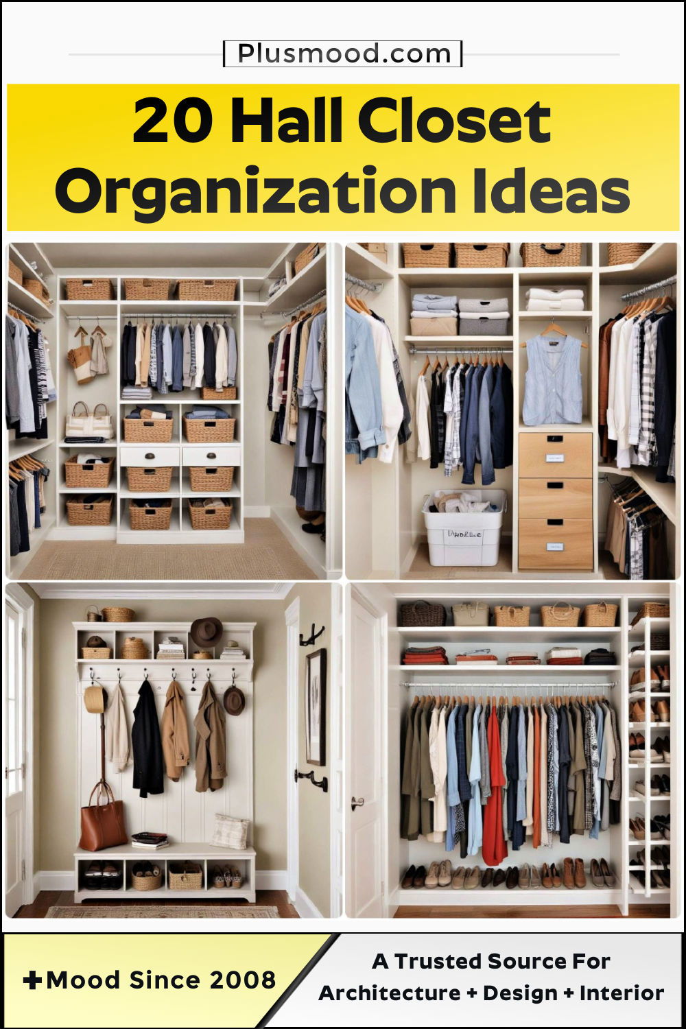 hall closet organization ideas and inspiration