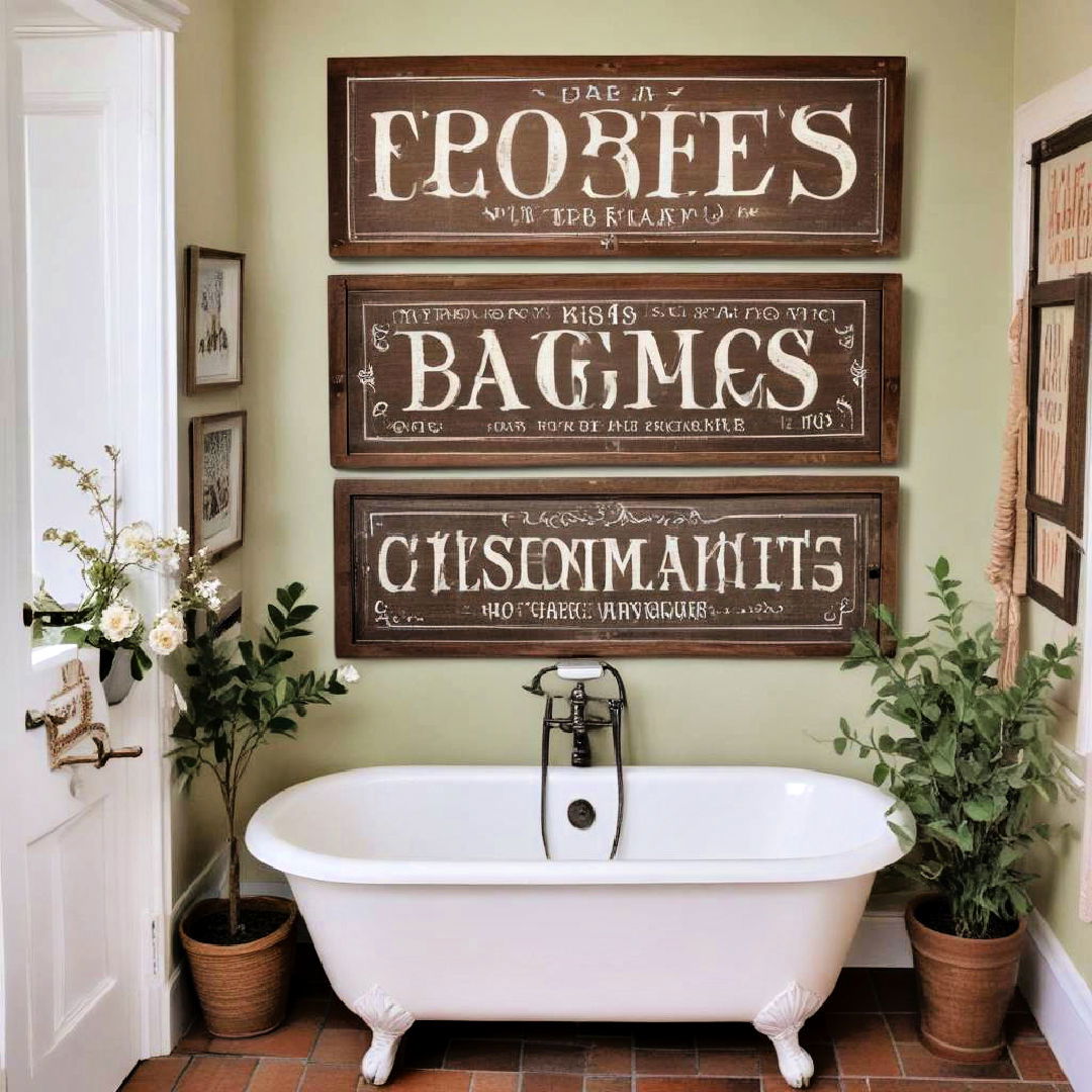 hand painted signs