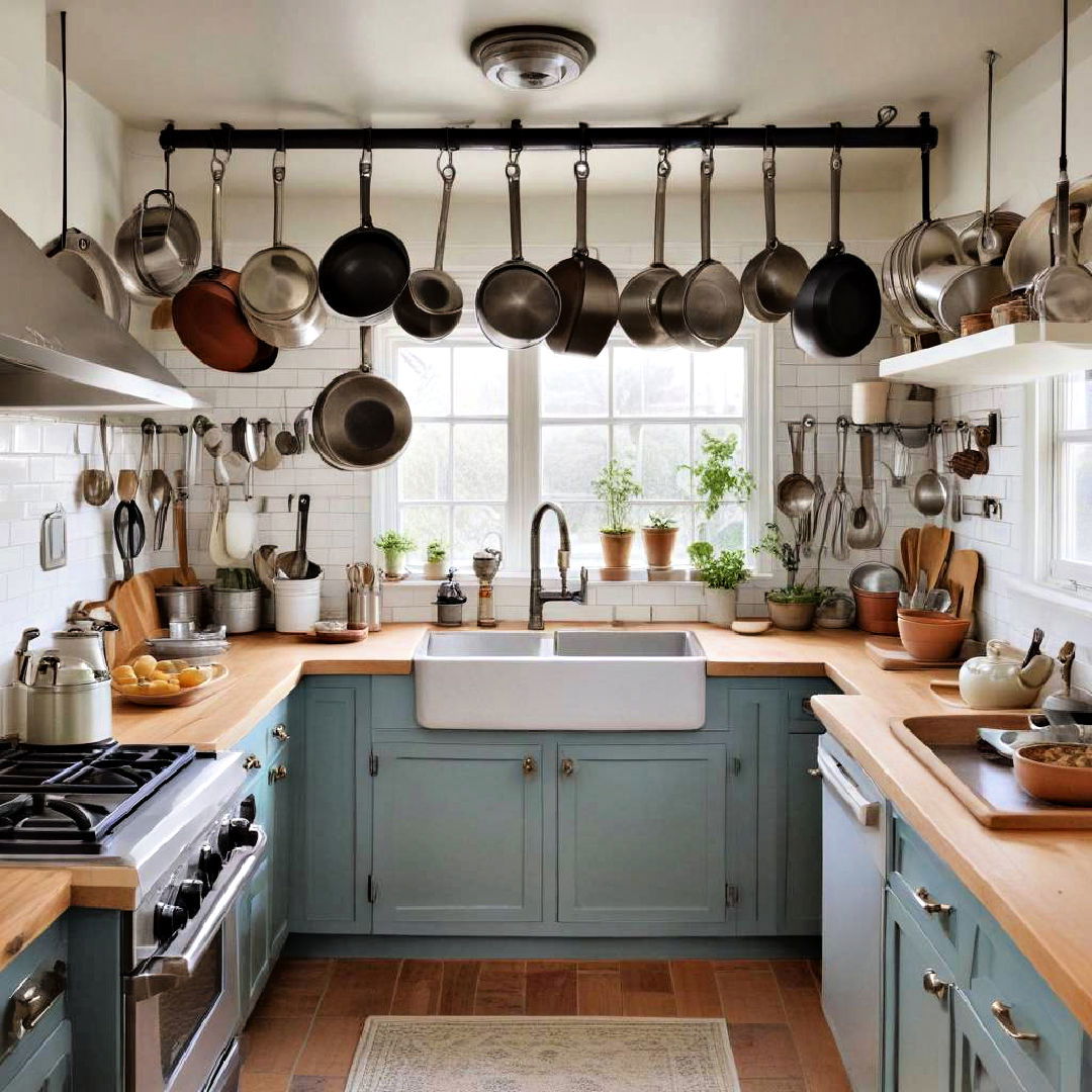 hang pots and pans