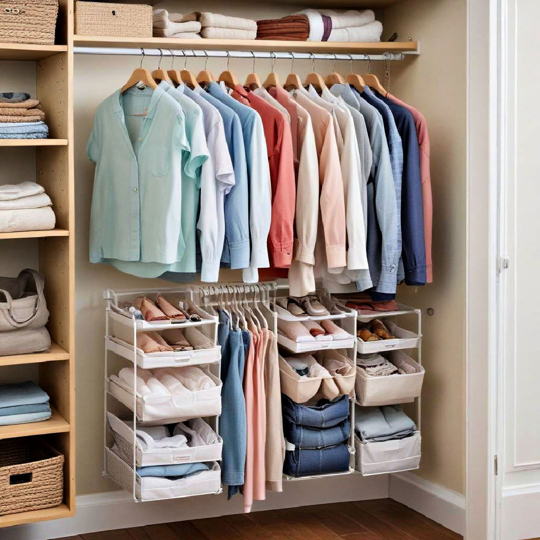 hanging closet organizer