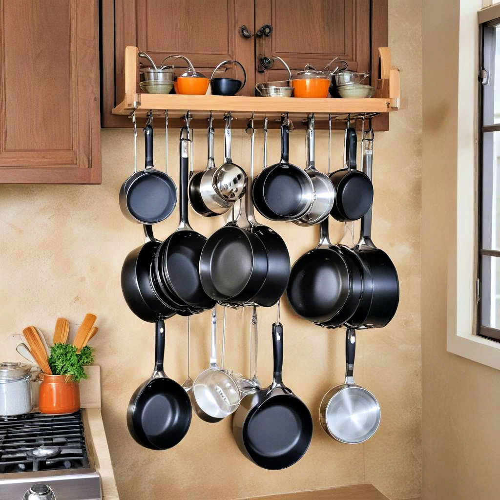 hanging cookware organizer