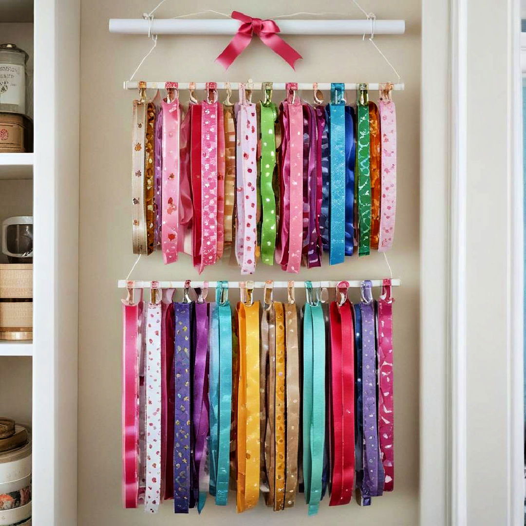 hanging ribbon organizers