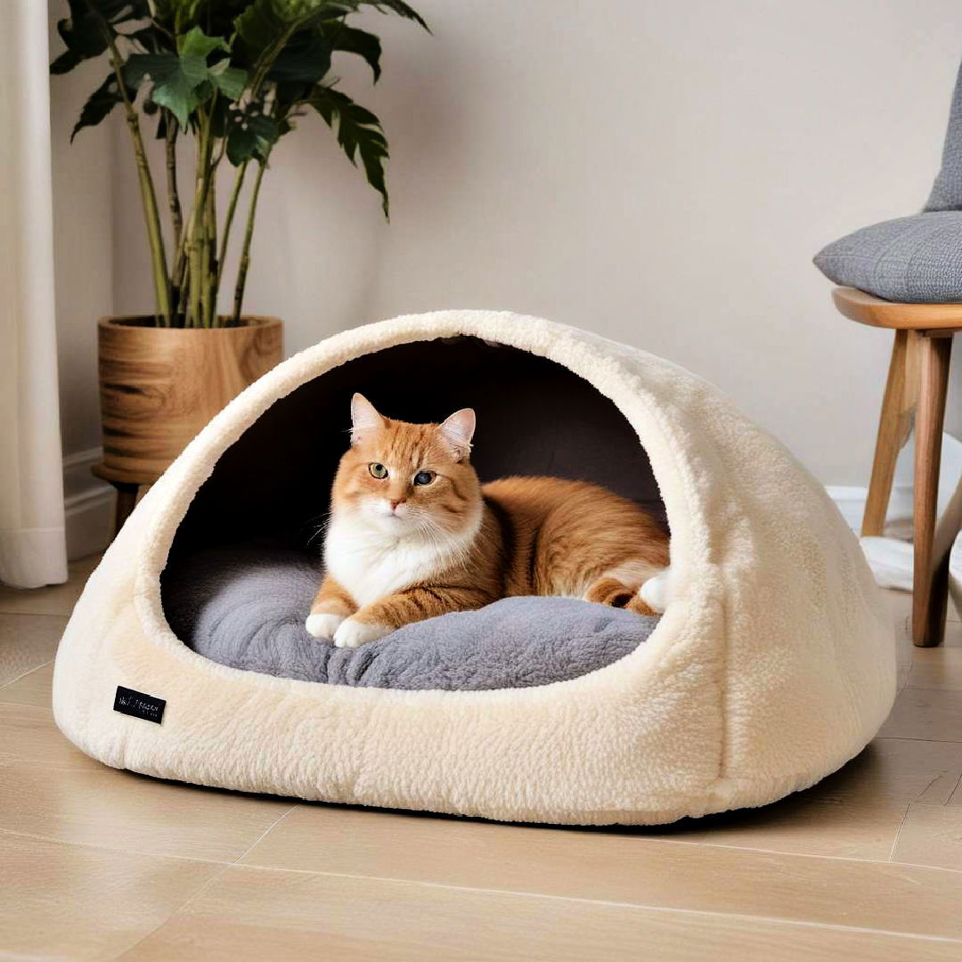 heated cat bed