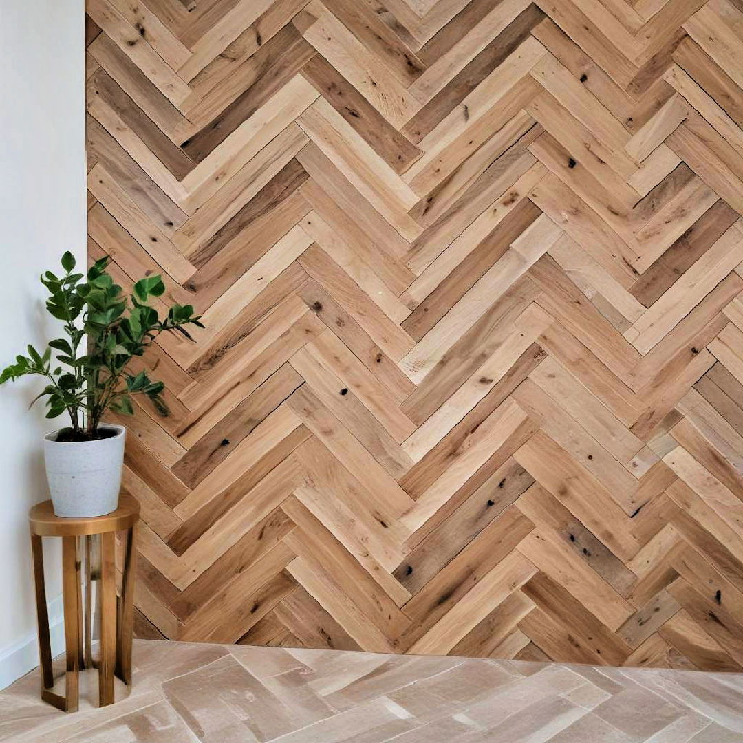 herringbone slat pattern