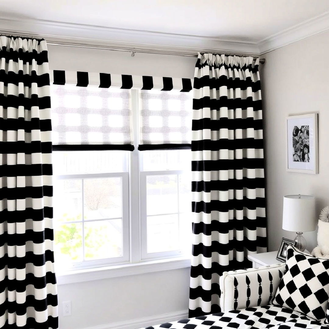 high contrast curtains