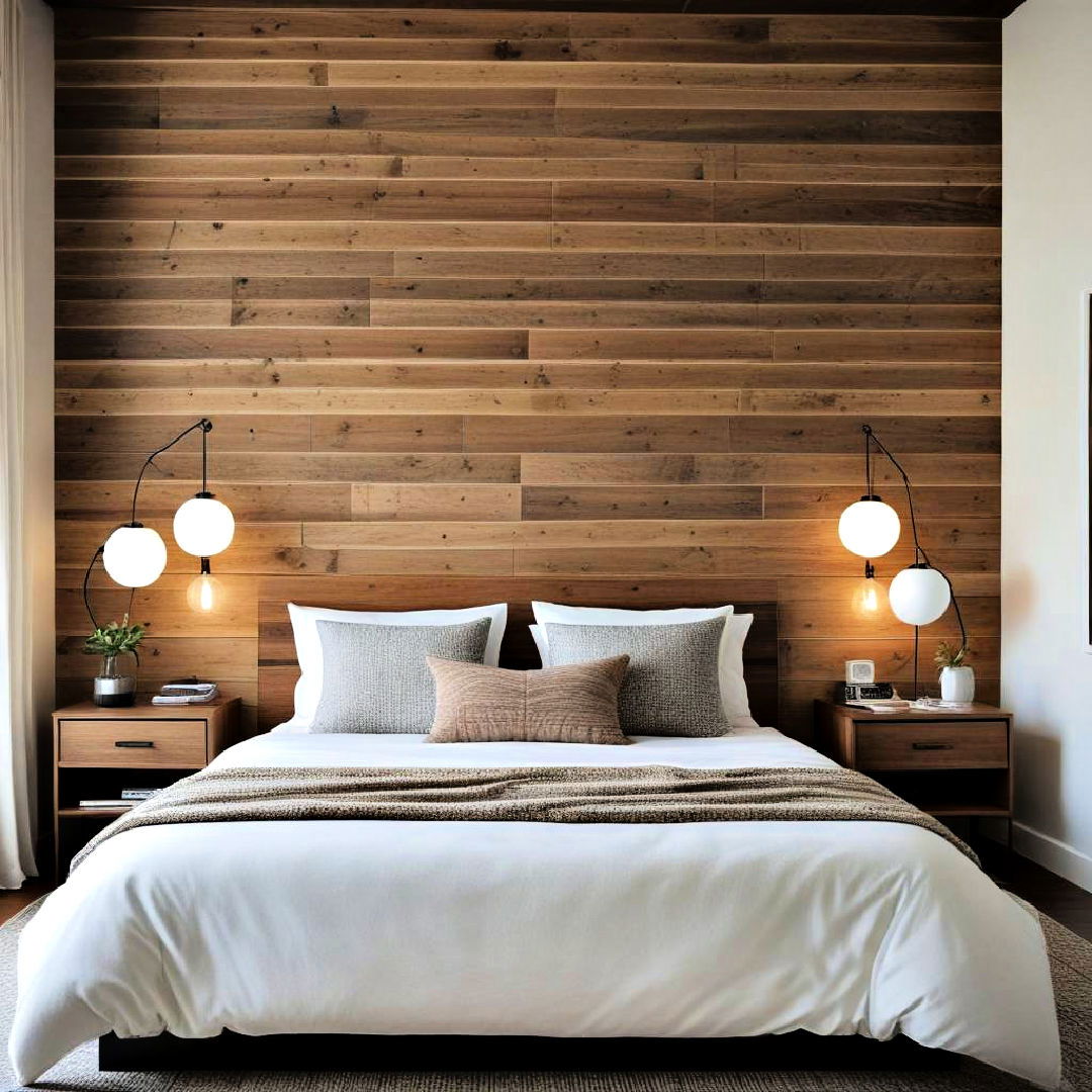 horizontal wood paneling