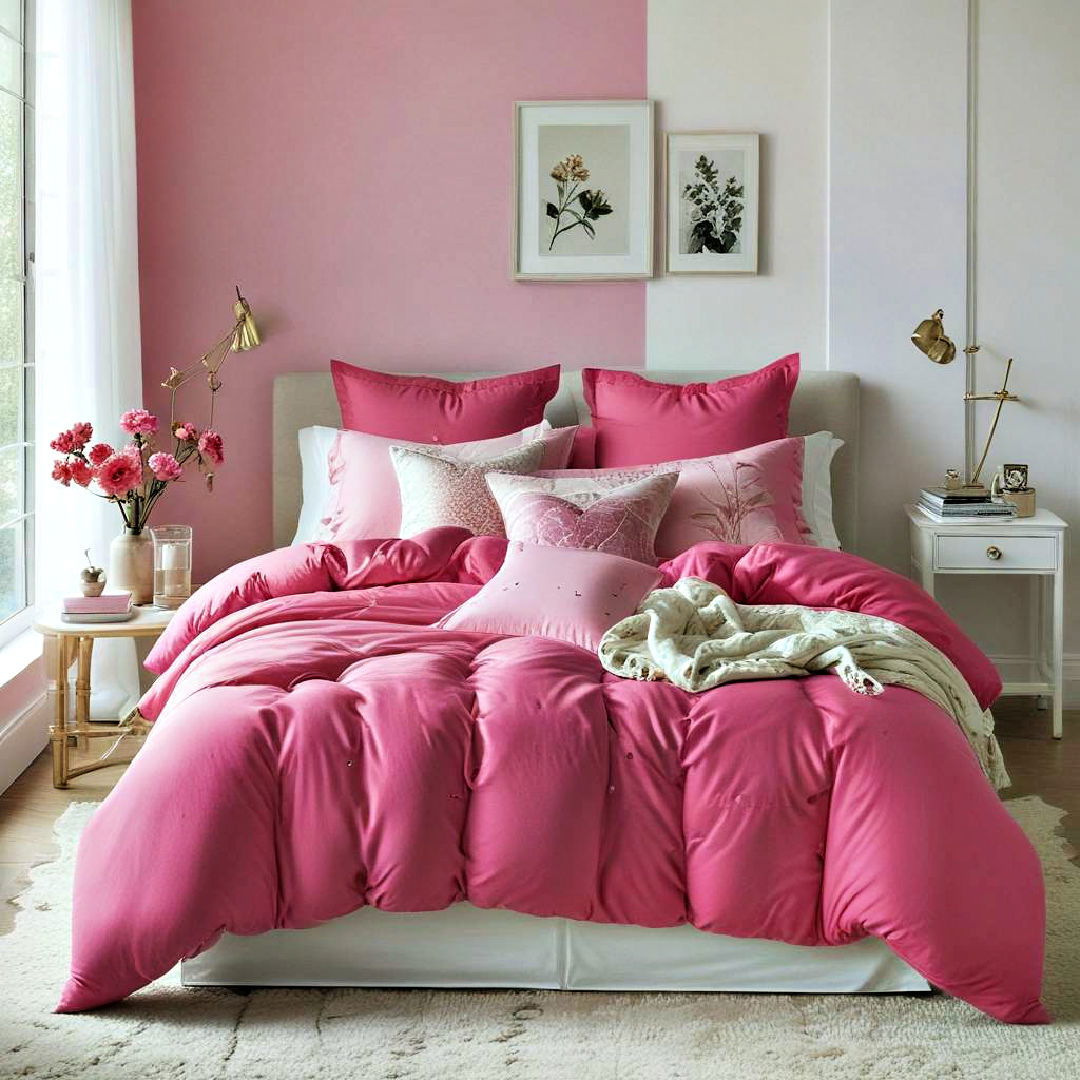 hot pink bedding