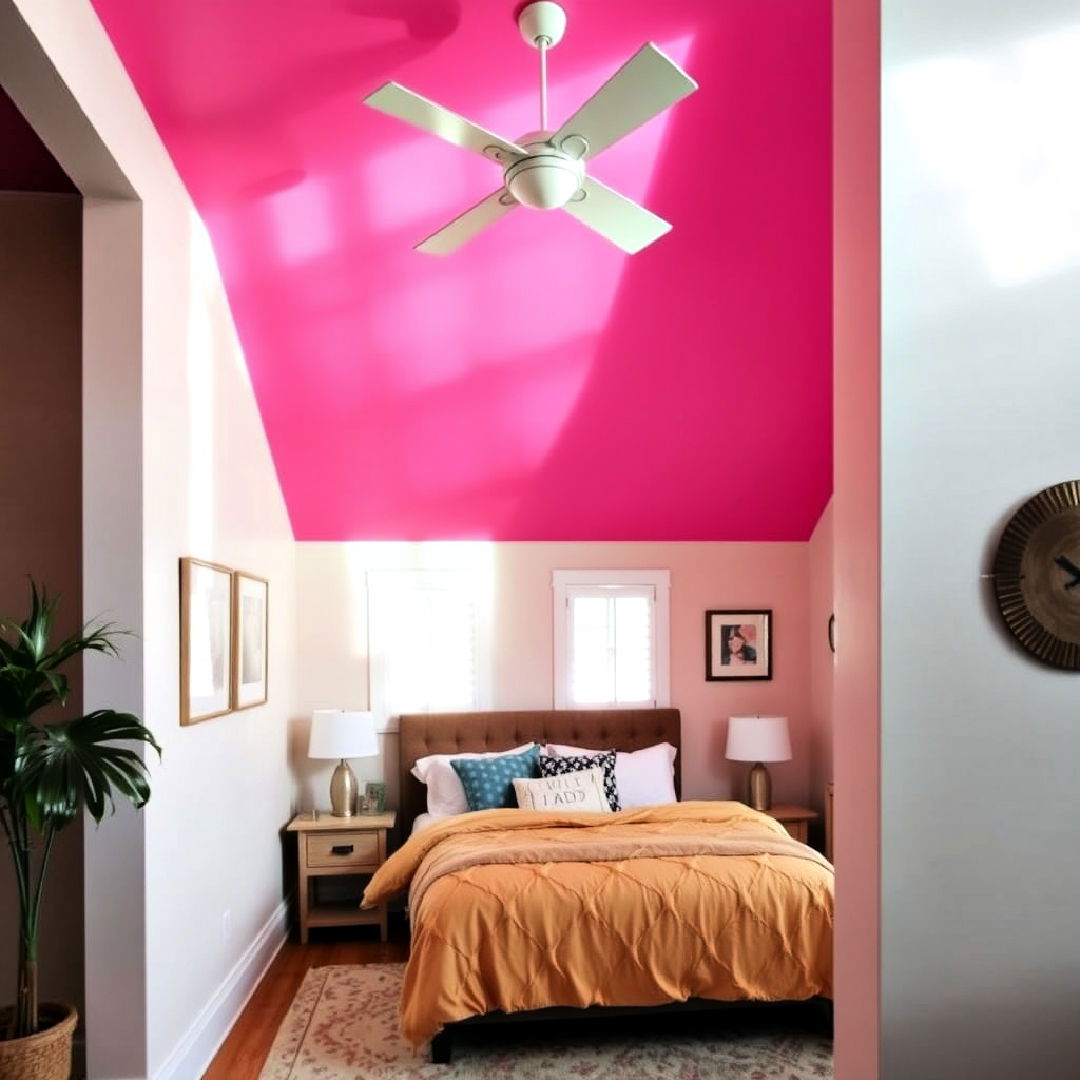 hot pink ceiling