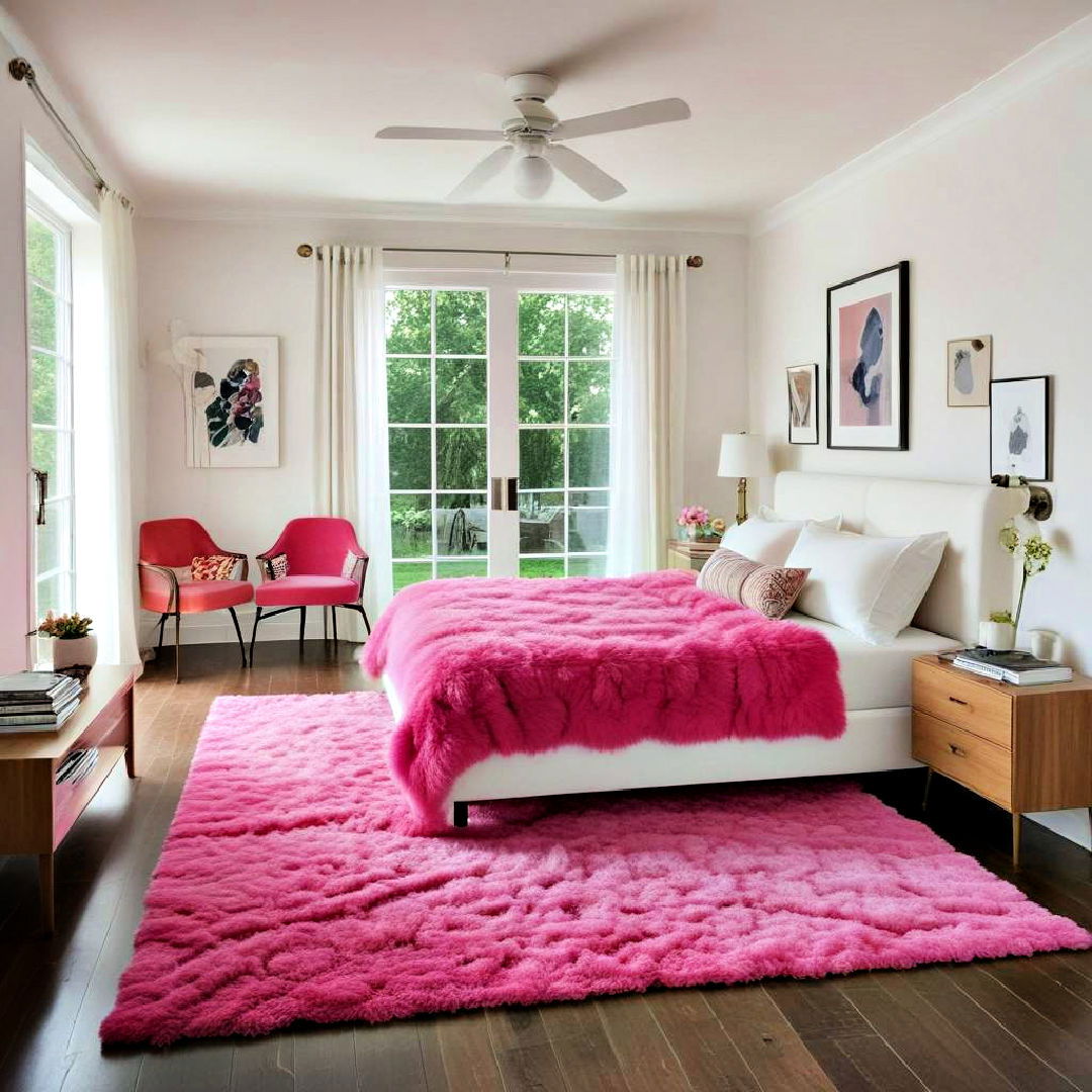 hot pink rug