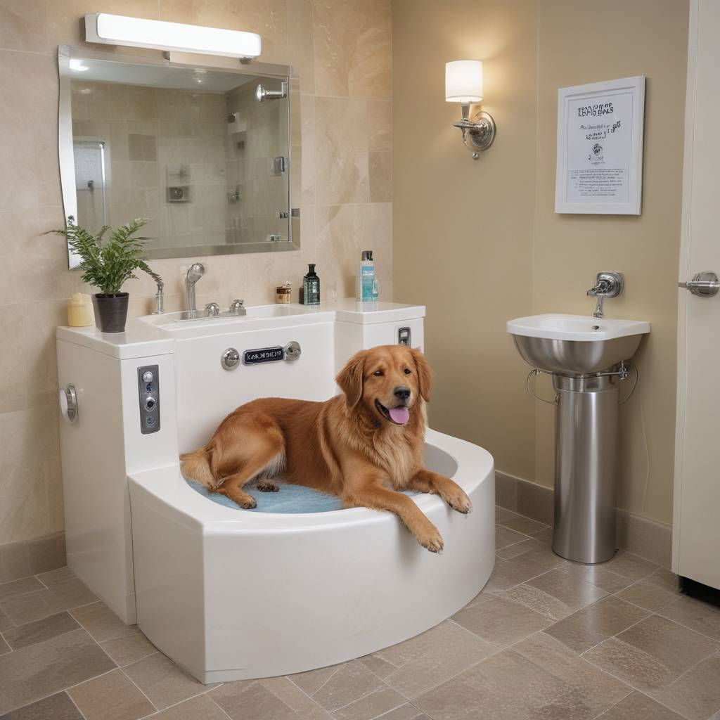 hydrotherapy dog spa station