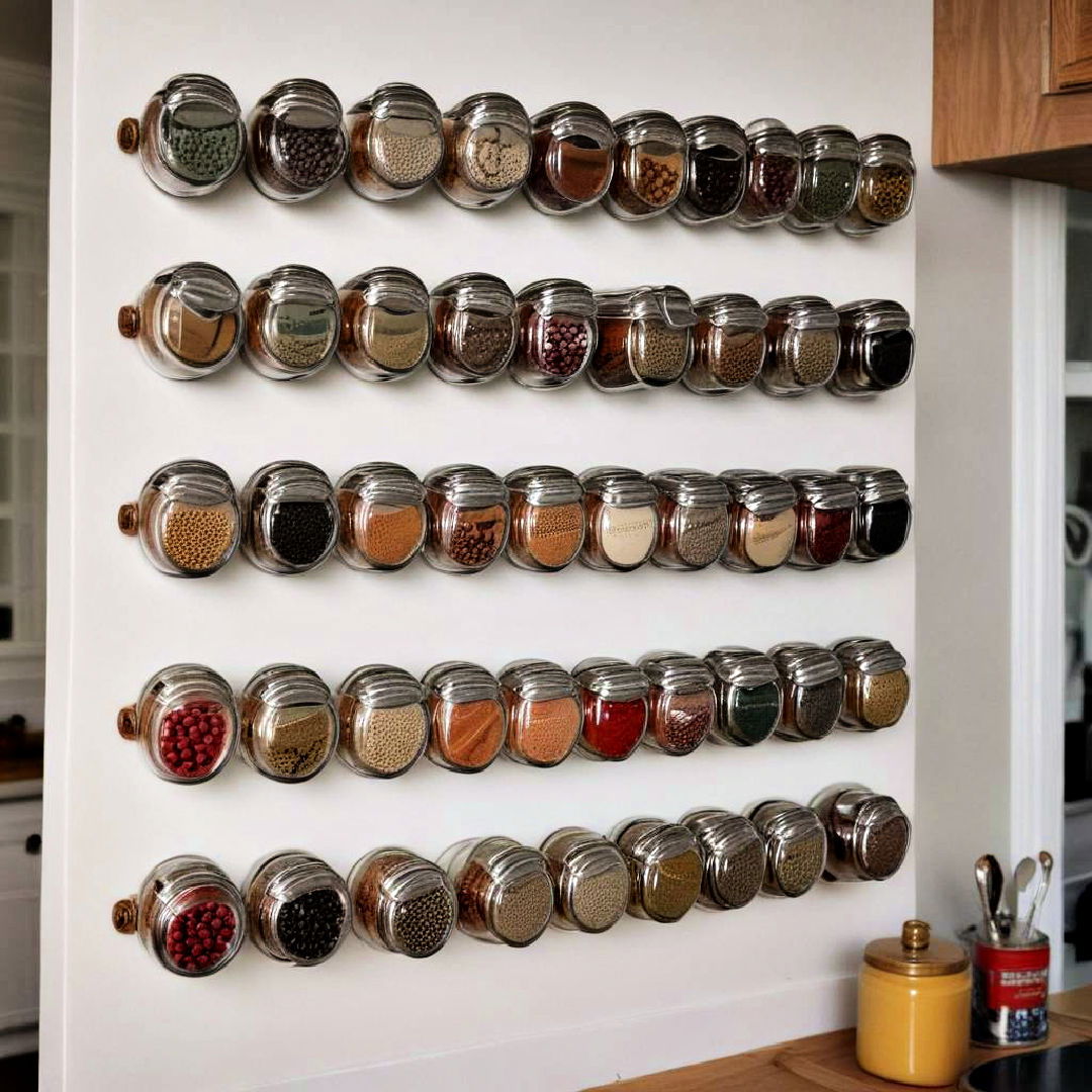 incorporate magnetic spice jars