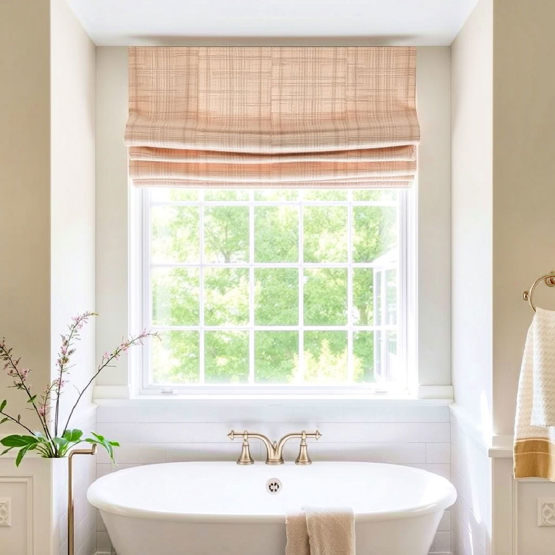 incorporate soft textiles with curtains or roman shades