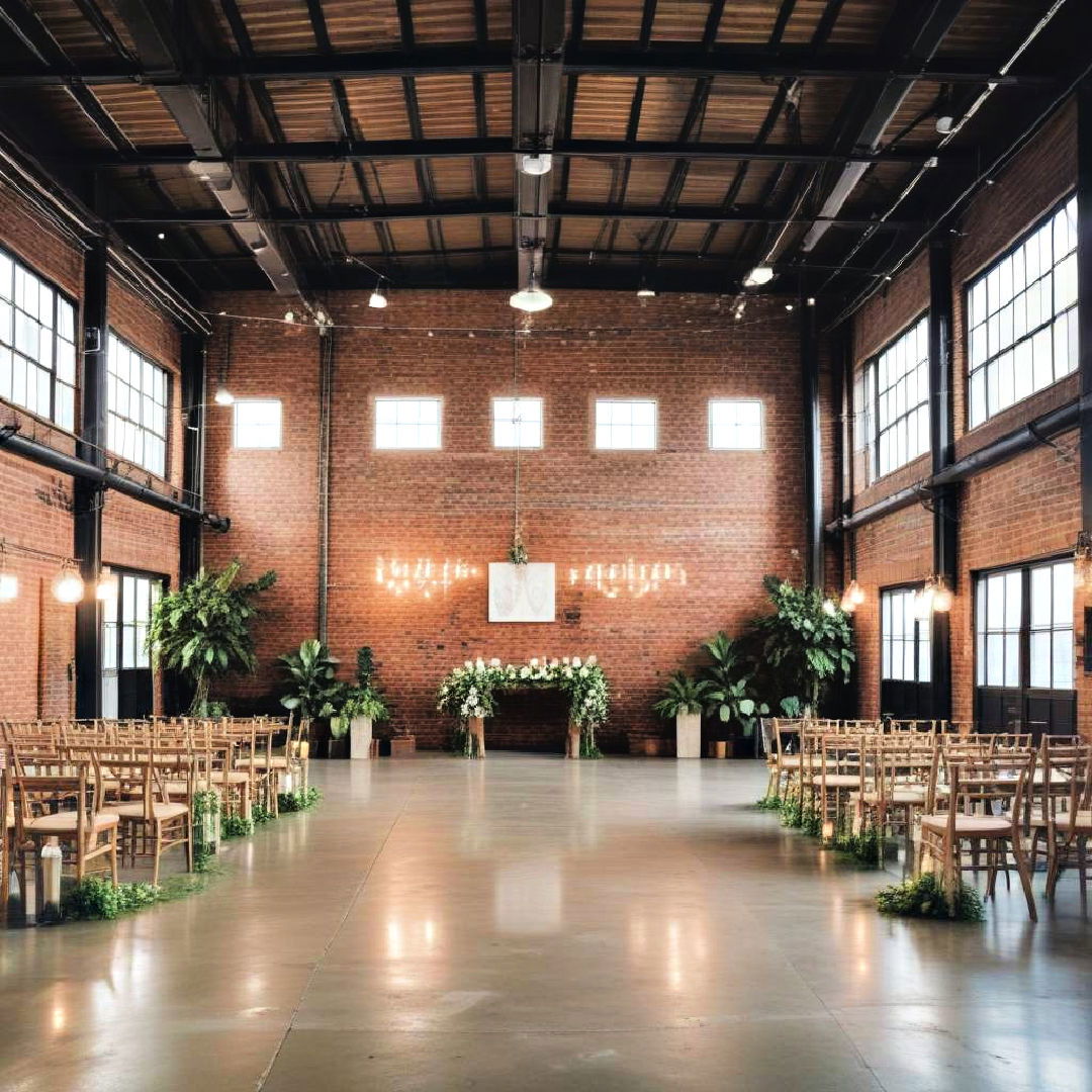 industrial warehouse wedding