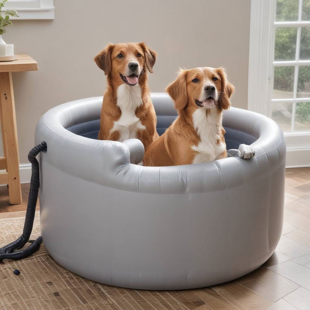 inflatable dog wash tub