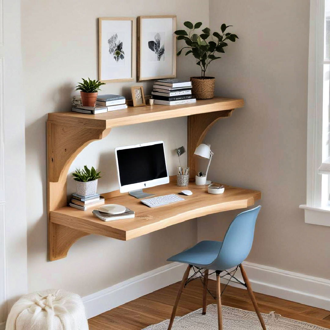 install a floating desk
