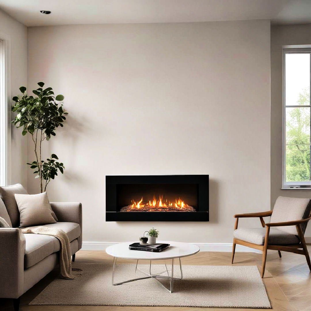 install a wall mounted fireplace