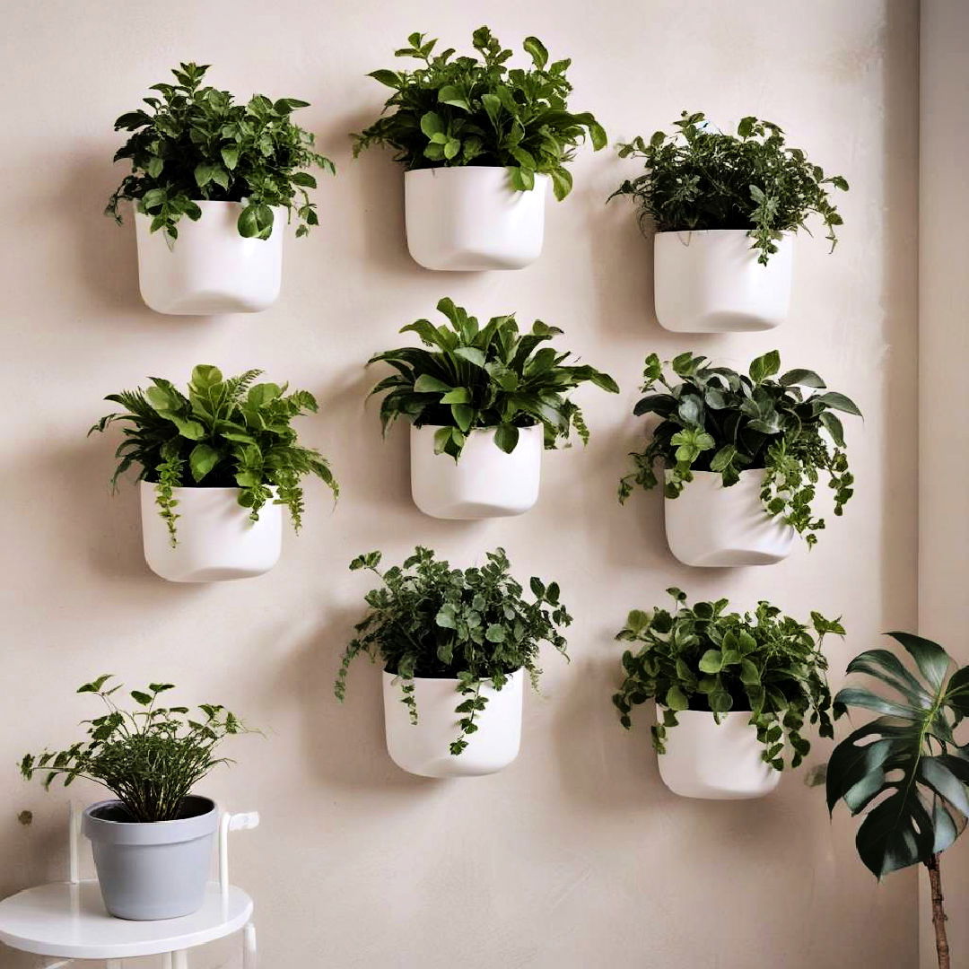 install wall mounted planters