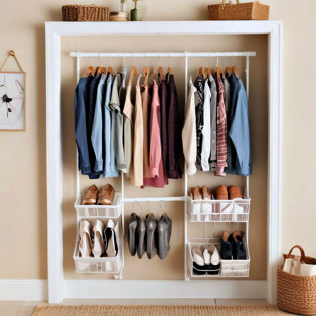 introduce a hanging closet organizer