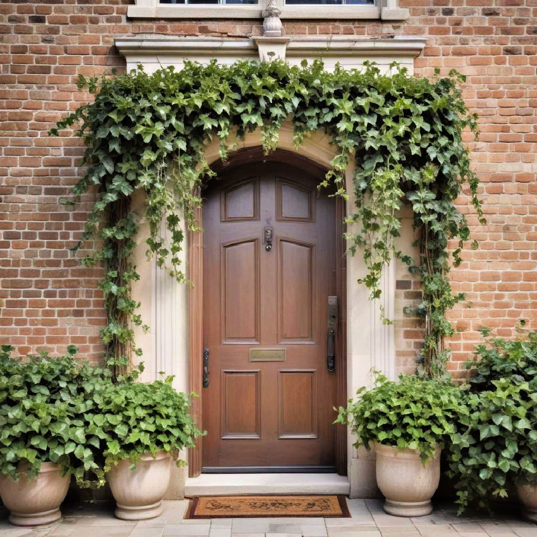 ivy front door plants