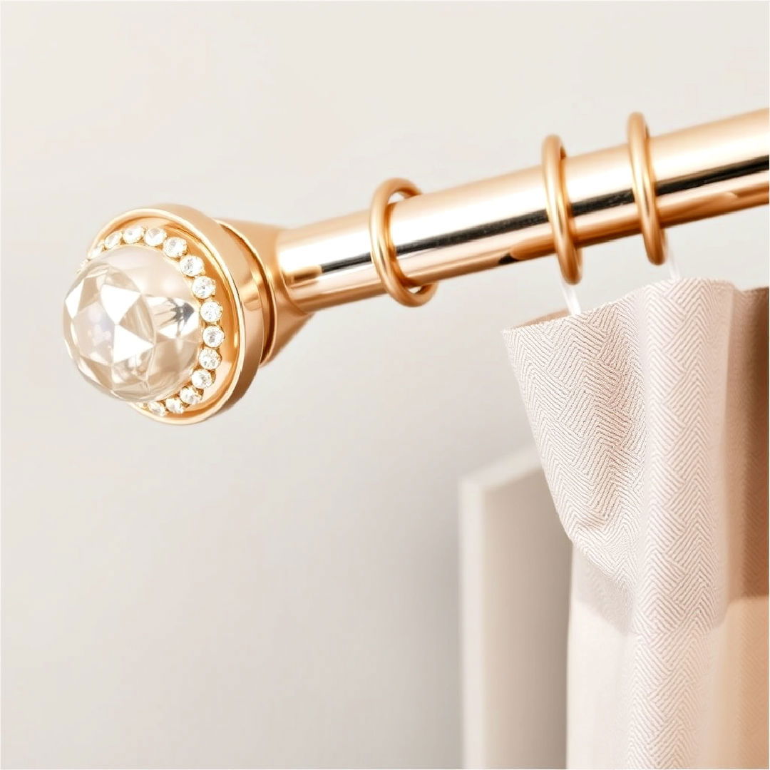 jeweled curtain rods