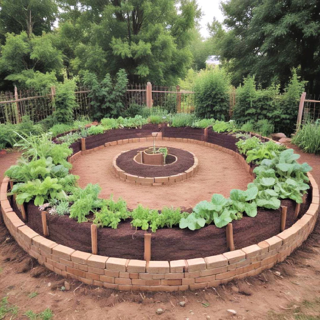 keyhole gardens vegetable garden