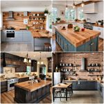 kitchens with butcher block countertops