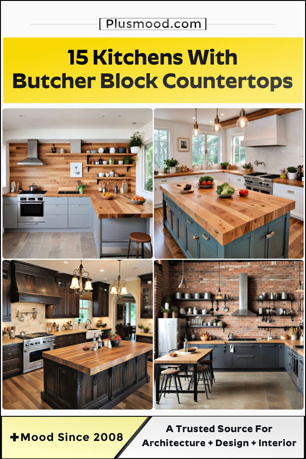 kitchens with butcher block countertops ideas and inspiration