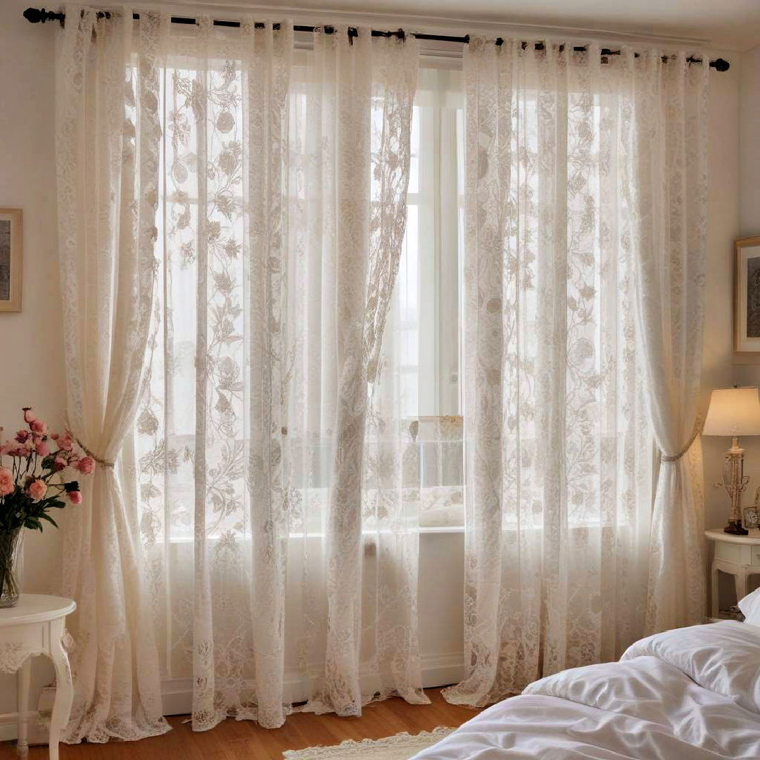 lace curtains