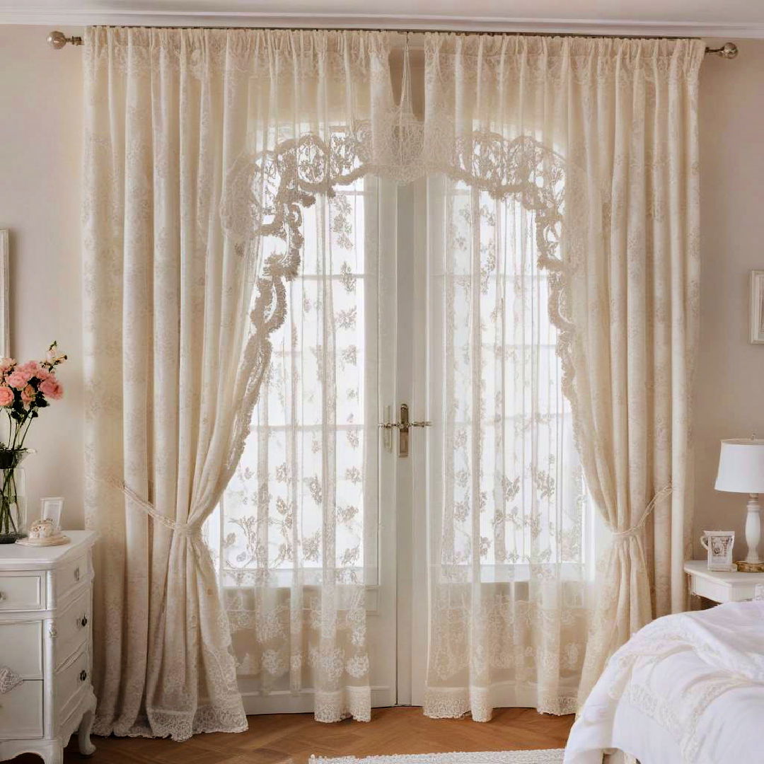 lace curtains for a delicate touch