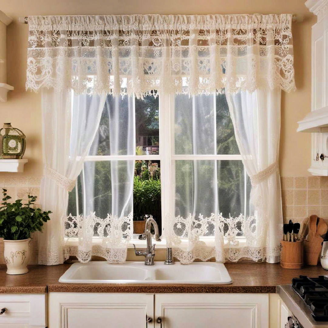 lace curtains for delicate style