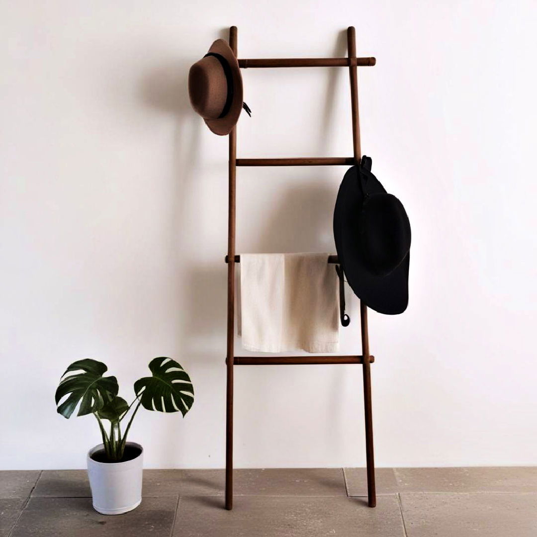 ladder hat rack