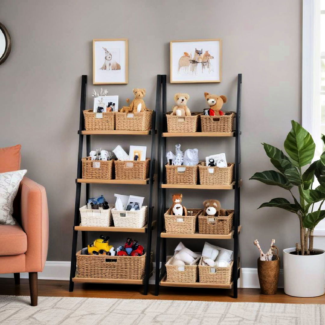 ladder shelf units