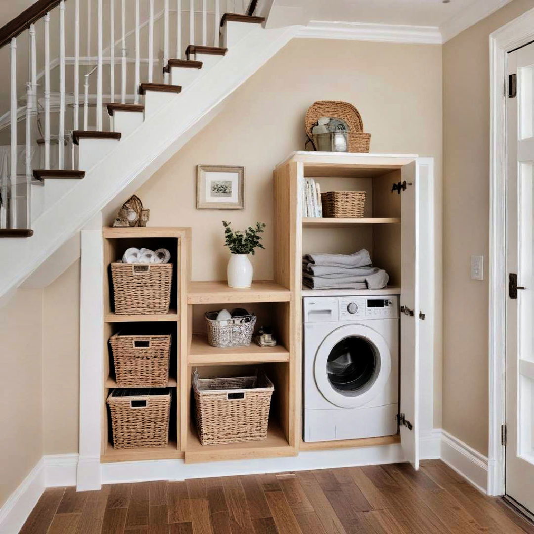 laundry basket niche