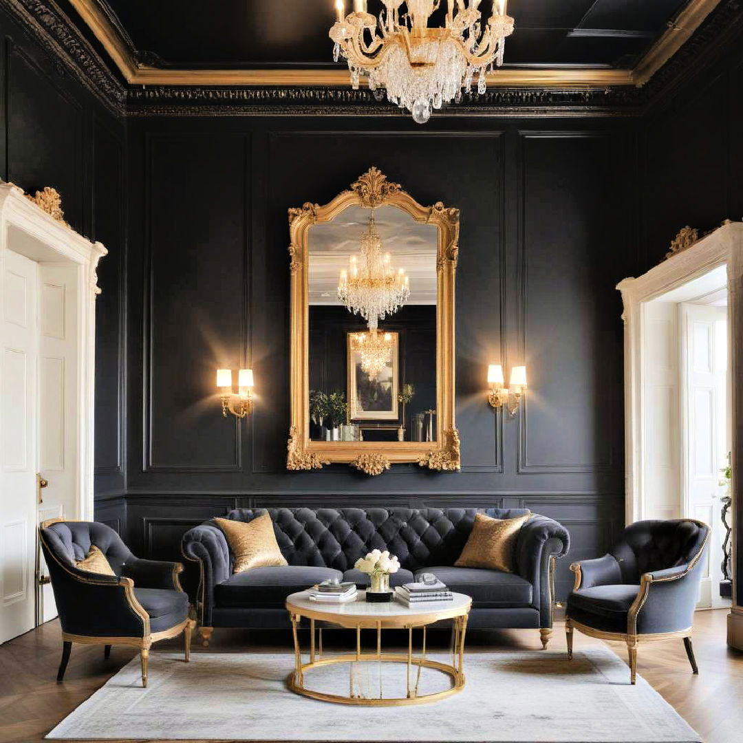 lavish wall panelling