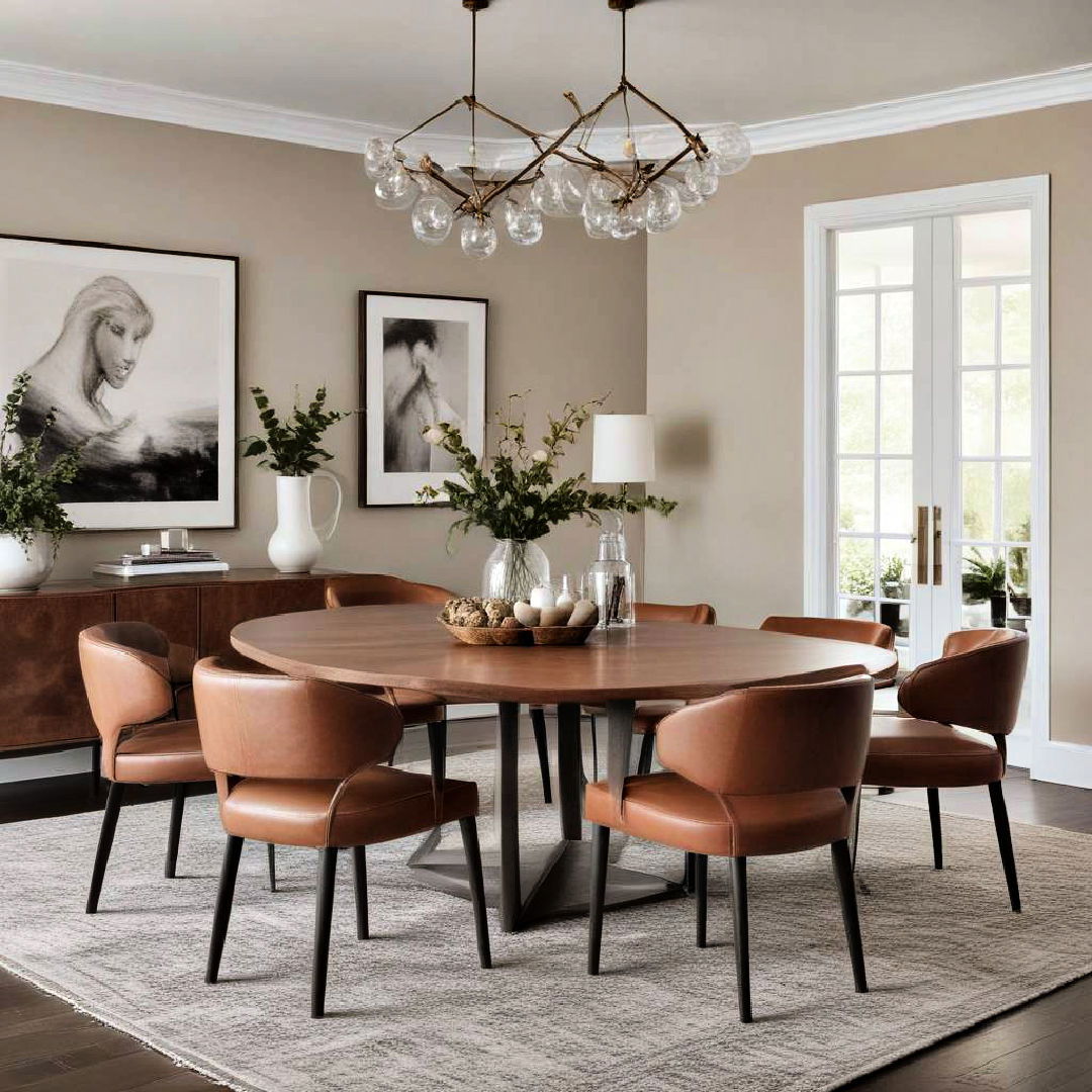 leather dining chairs