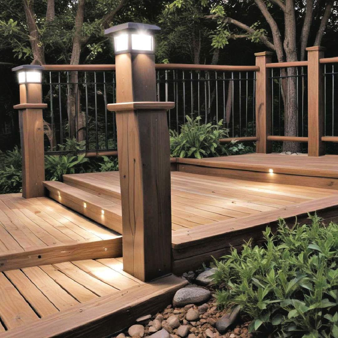 led deck post lights