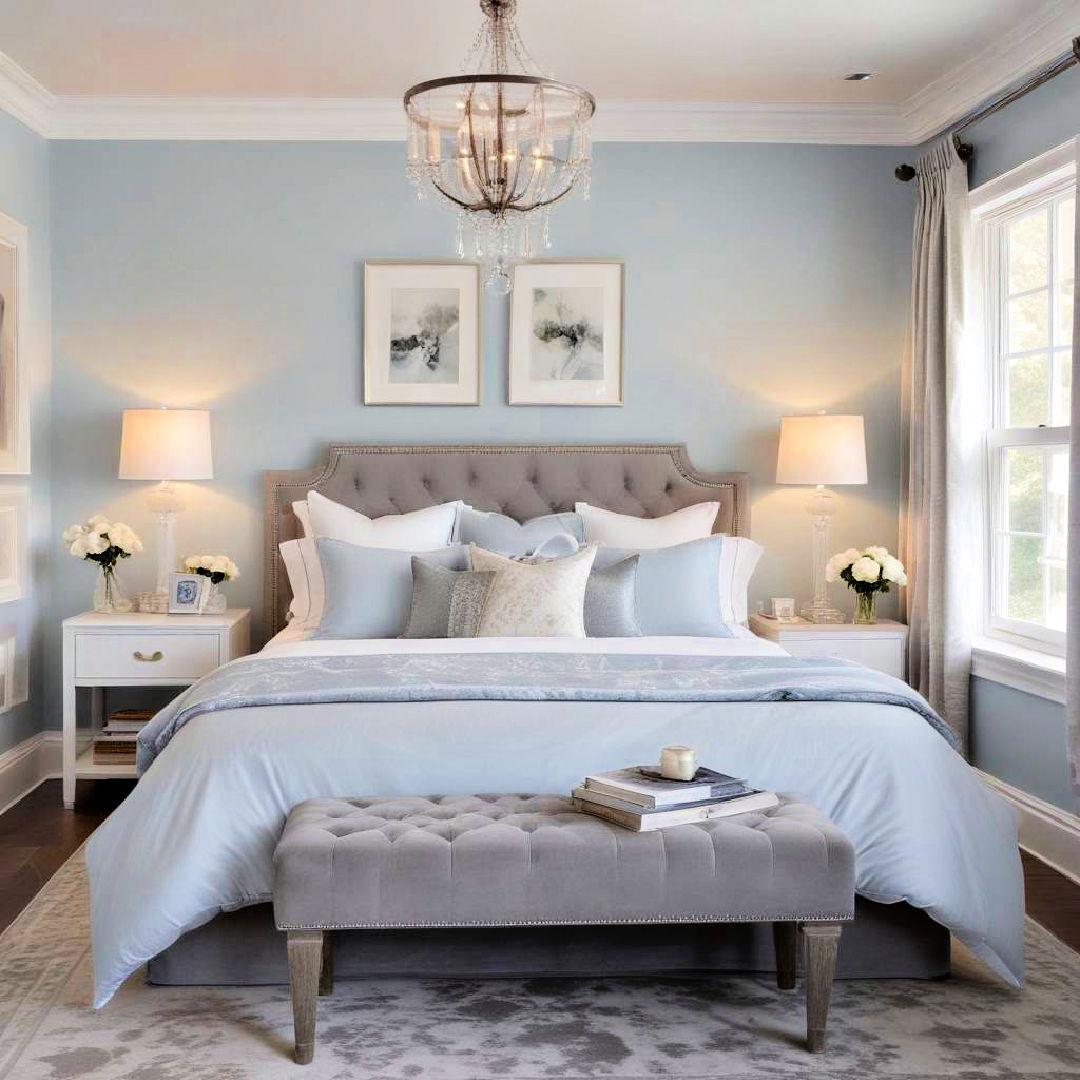 light blue and gray color scheme for subtle elegance