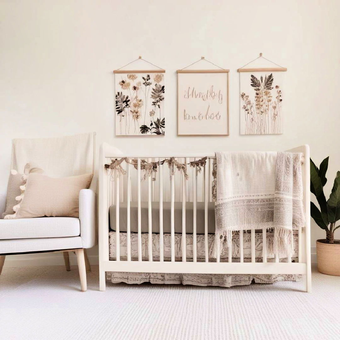 linen crib sheets in neutral tones