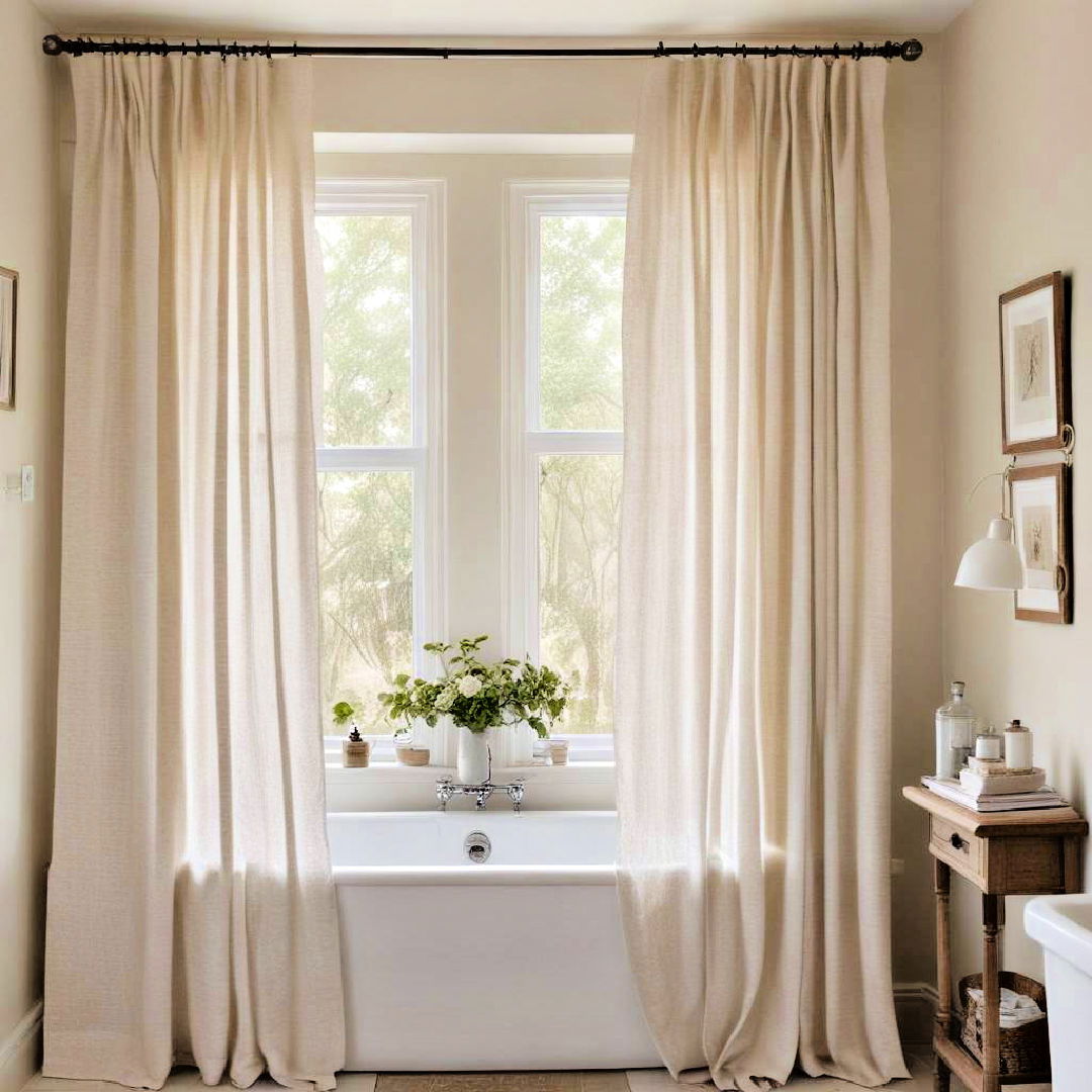 linen curtains