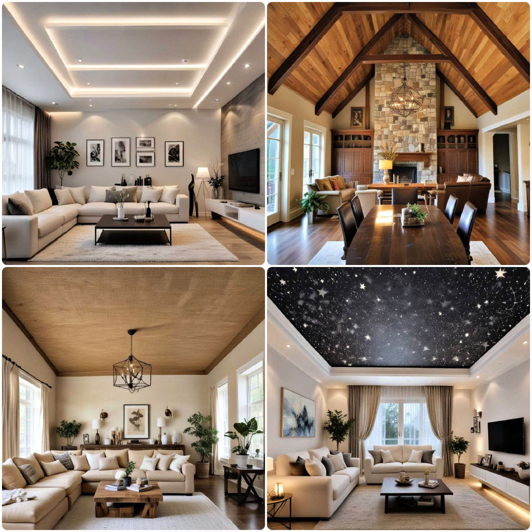 40 Living Room Ceiling Ideas To Elevate Your Space