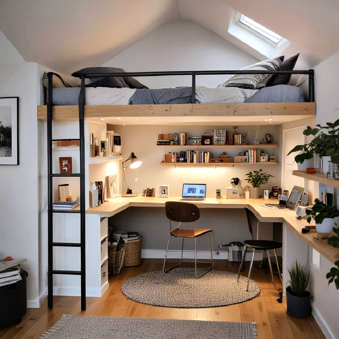 lofted bed