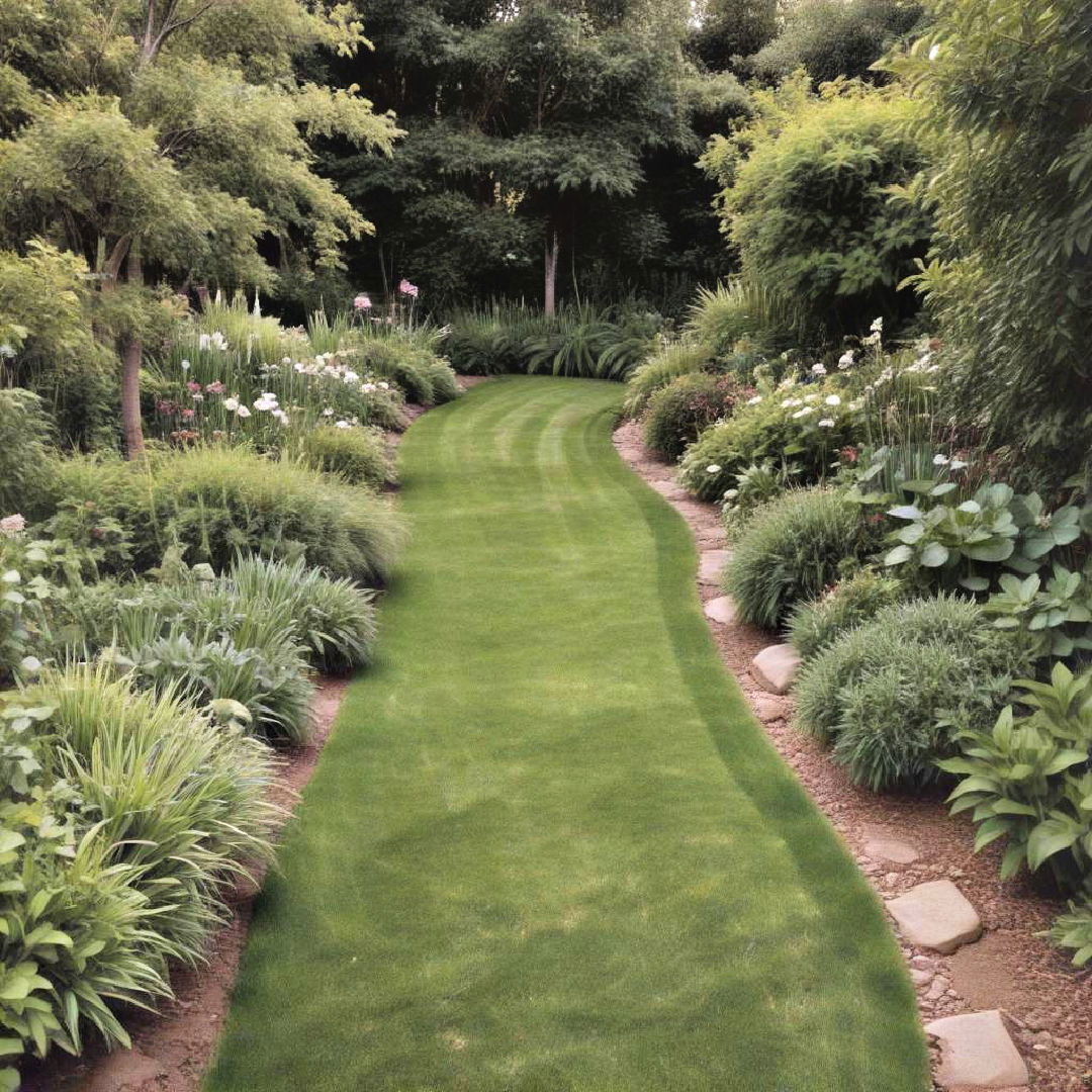 lush lawn path