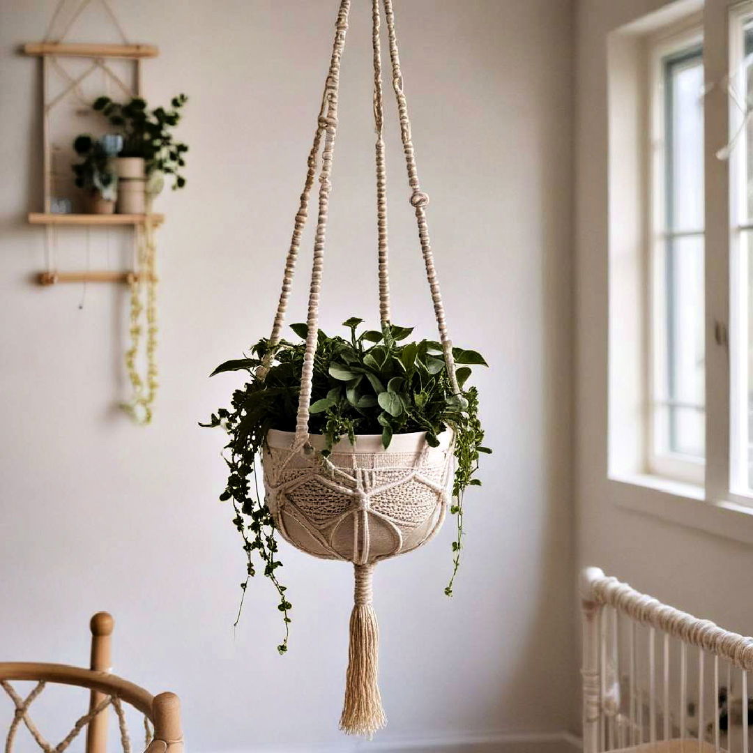 macramé hanging planter