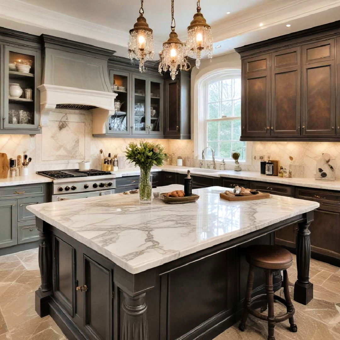 marble countertops for opulence