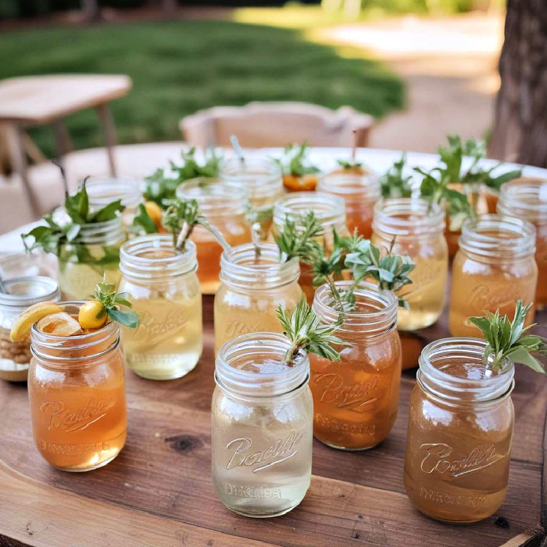 mason jar cocktails