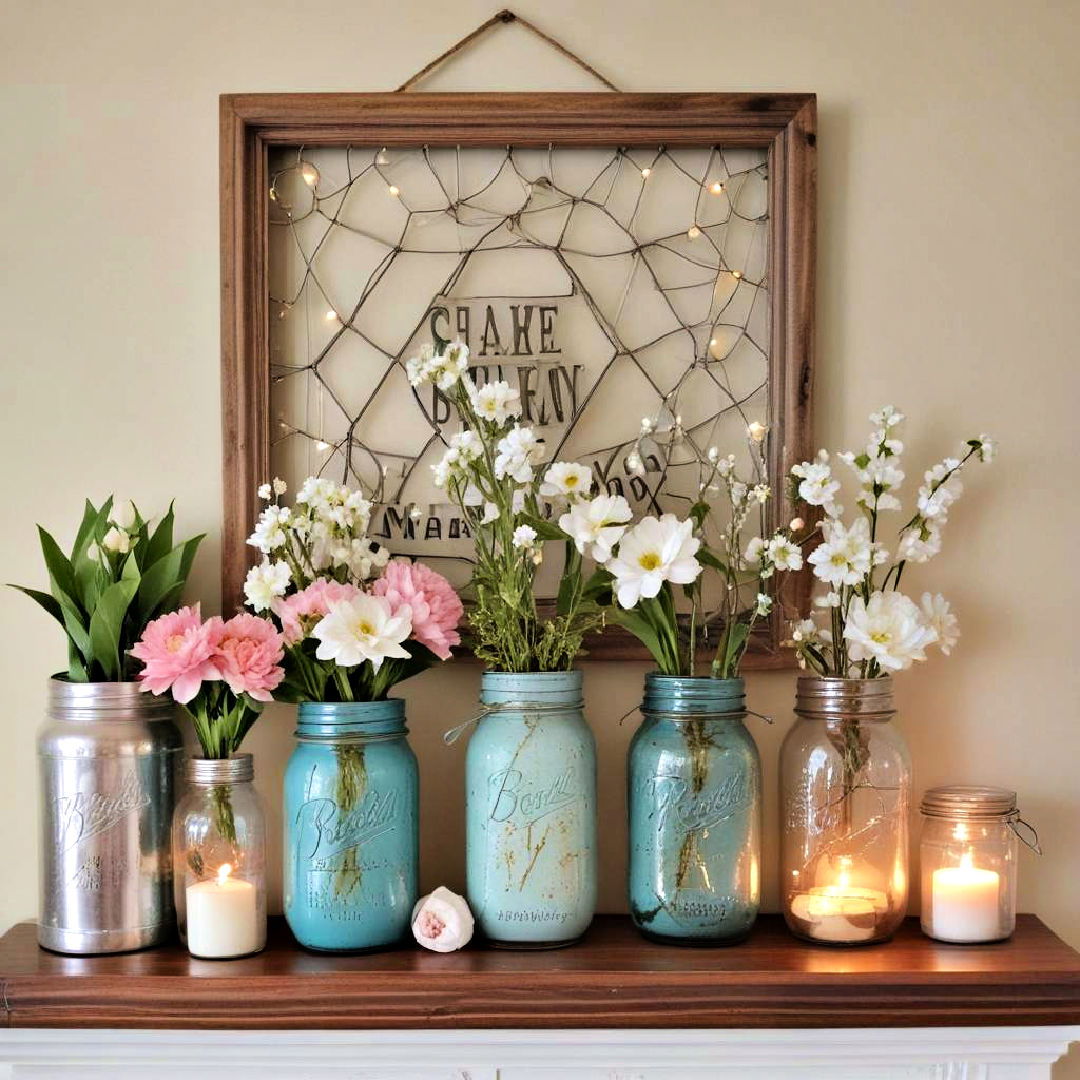 mason jar displays