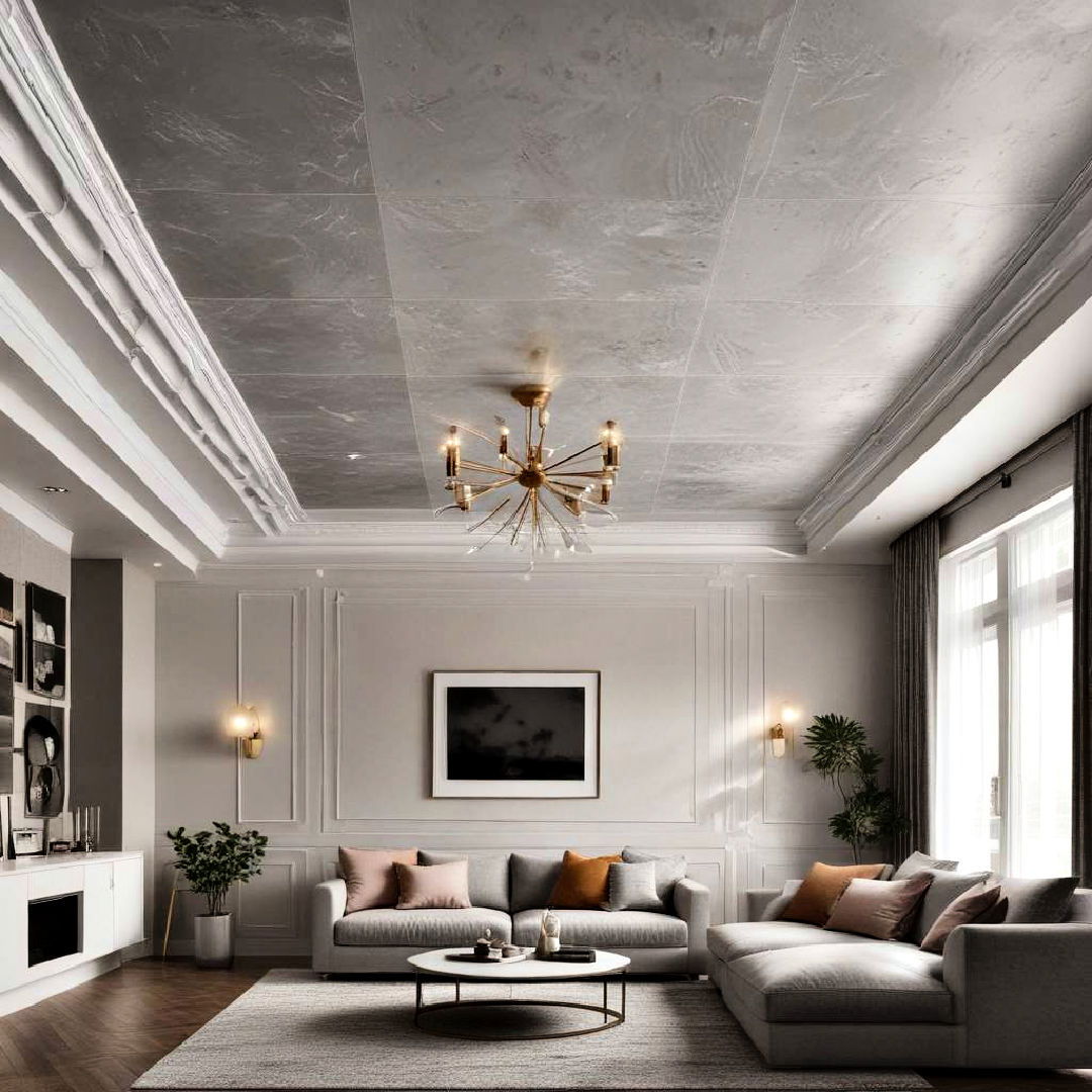 metallic ceiling