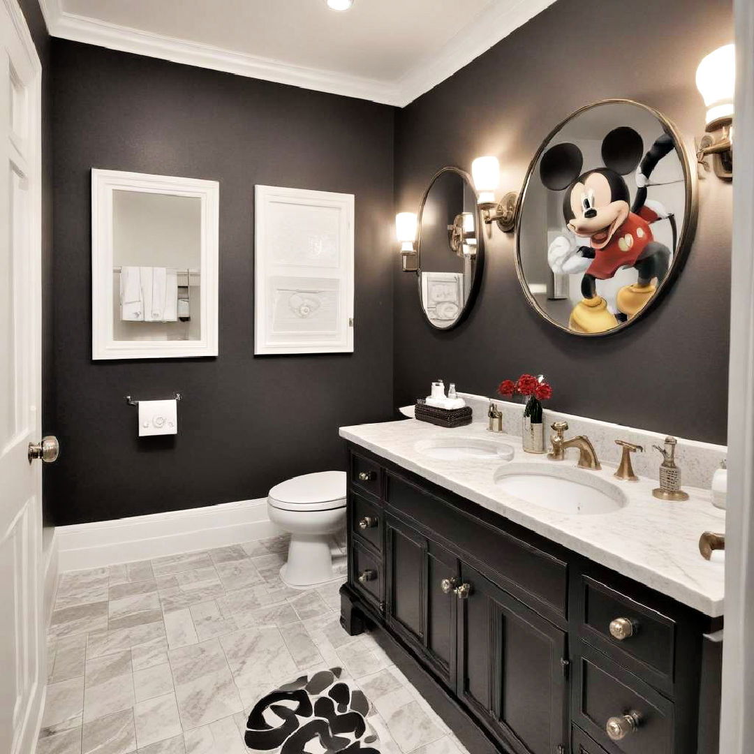 mickey mouse theme with subtle accents